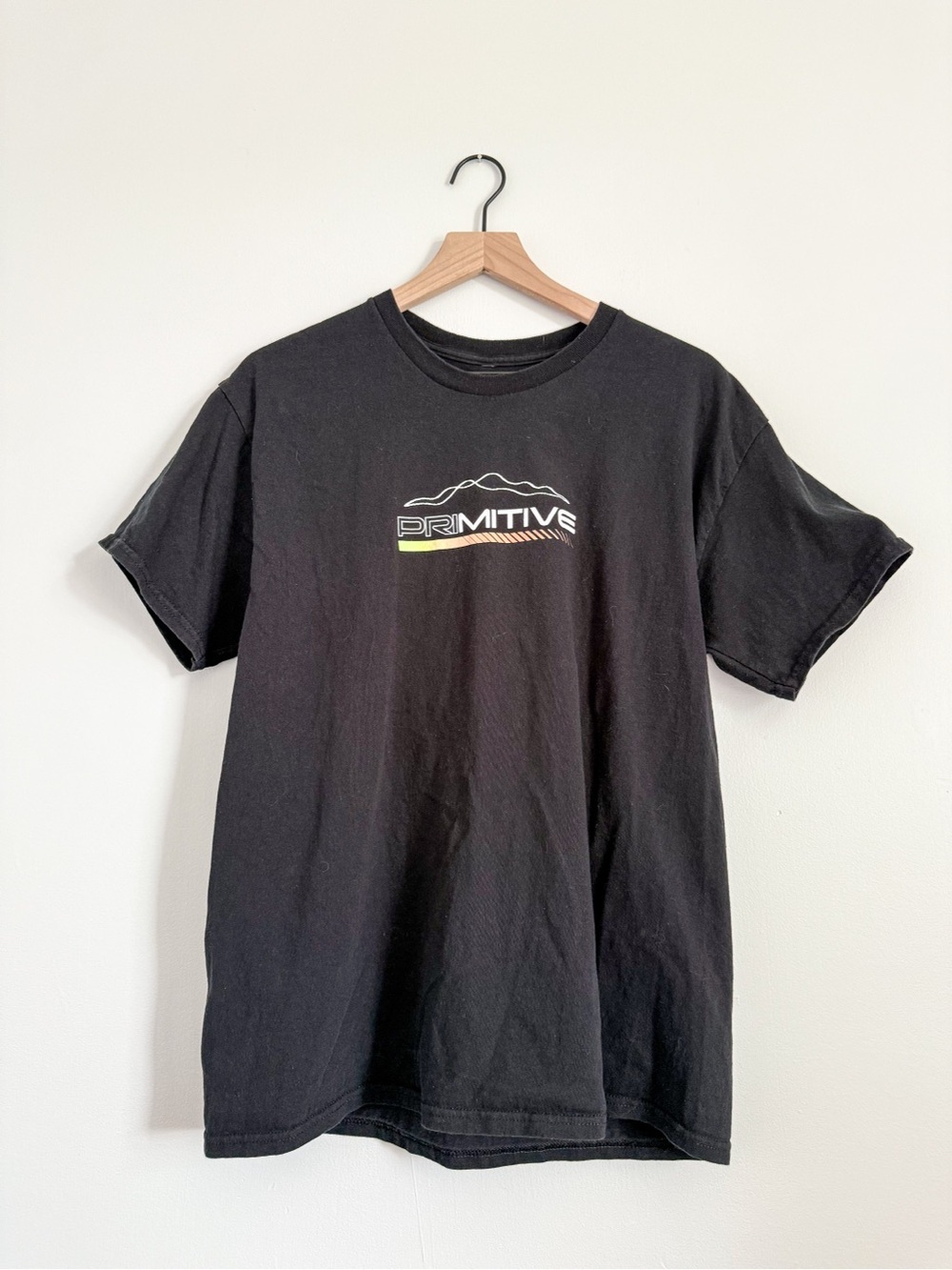 Primitive Skateboarding Logo Graphic T Shirt Black Mens Large Skate Streetwear
